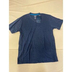 Ashford & Brooks Mens V-Neck Sleep Shirt Blue Grey Jersey Tee M 79322-WPSET-BLGR